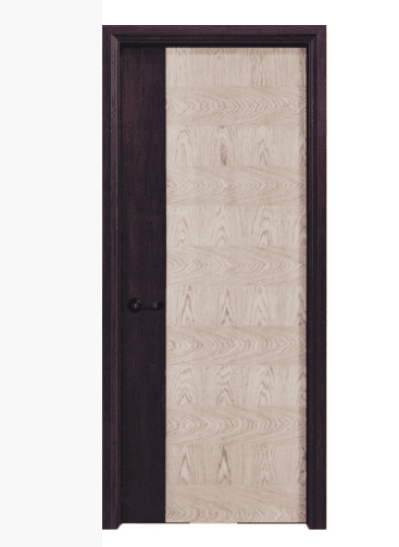 sharp color contrast solid wood joint chipboard core door