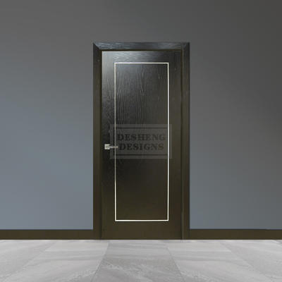 metal studed aluminum chrome inlaid modern design residence door