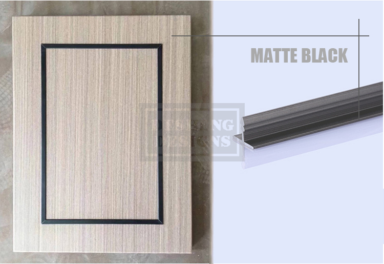 Desheng Wood Industry-Metal studed aluminum chrome inlaid modern design residence door-4